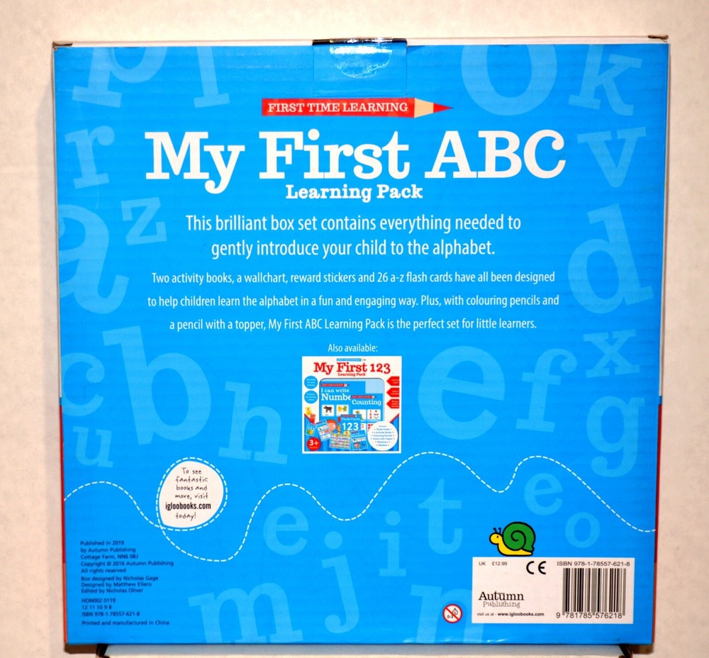 First Time Learning - My First ABC Learning Pack – 2019 - New