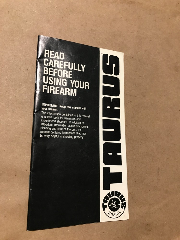 1993 Taurus Handgun Owners Manual
