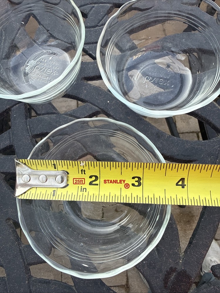5 PYREX Custard Cups 6 OZ #463 VTG
