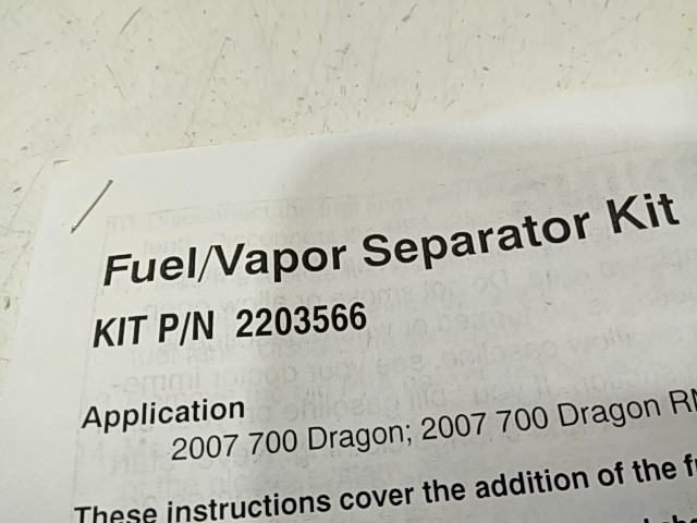 Fuel/Vapor Separator - 2000 Polaris NOS