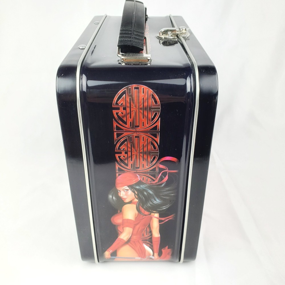 2001 Marvel Dynamic Forces Elektra Metal Lunch Box NEW