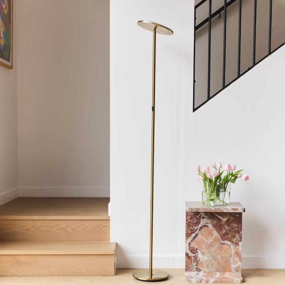 Brightech Sky Modern Dimmable (Includes LED Light Bulb) Torchiere Floor