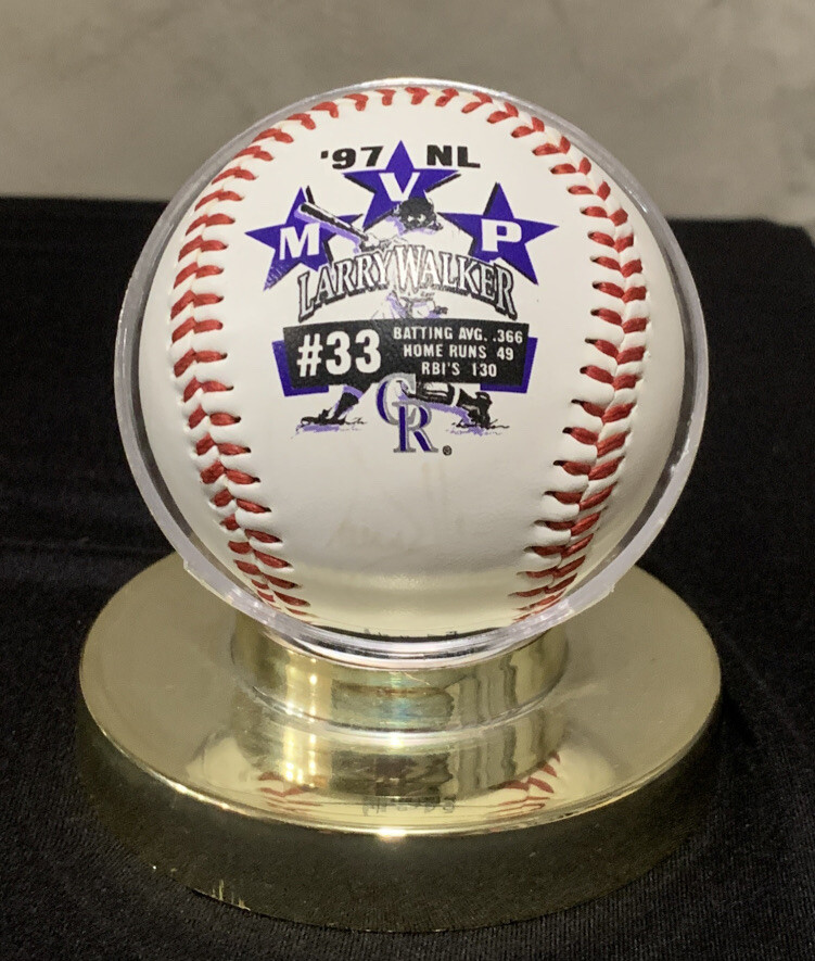 Larry Walker  ‘97 MVP Signed Baseball