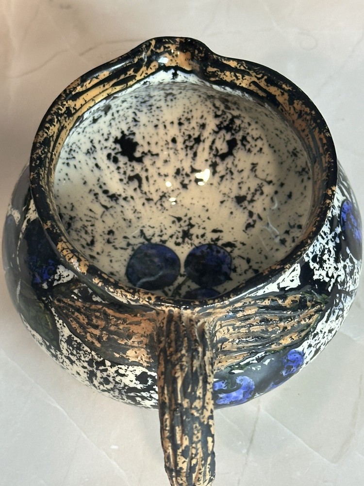 Art Pottery Small Pitcher/Creamer Signed Hand Painted
