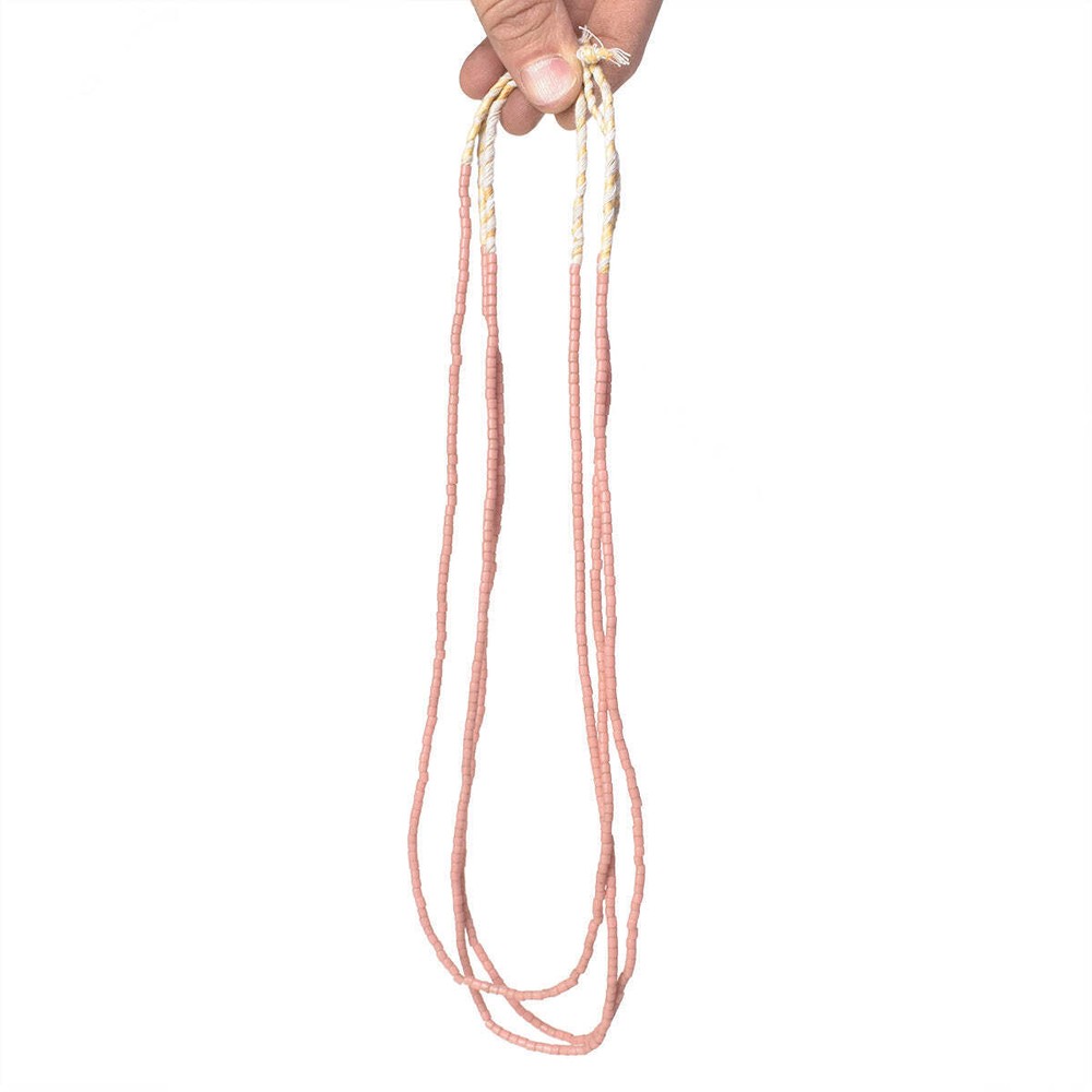 3 Strands Tile Pink Trade Beads