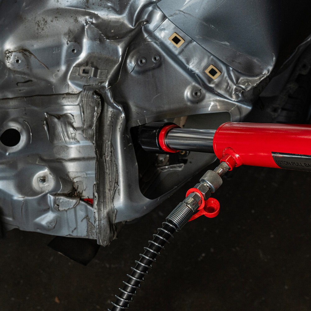 XtremepowerUS 10 Ton Hydraulic Pull Back Ram Porta Power Frame Machine Puller