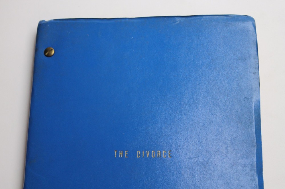 THE DIVORCE / Robert P. Davis 1980 Unproduced Screenplay