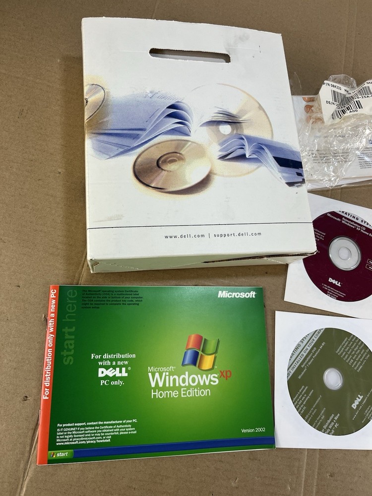 Dell Windows XP Operating System Installation CD’s Works Suite Software Vintage