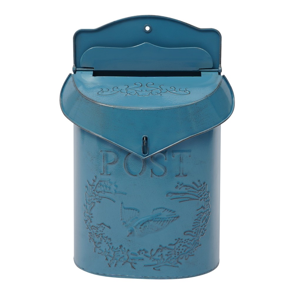 Vintage Rustic Letter Box Post Box Wall Mounted Decorative Metal Mailbox