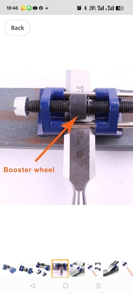 Woodworking Chisel Sharpening Guide, Adjustable Honing Jig, 0-86mm Clamp Width,