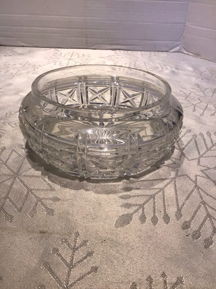 Vintage 6” Cut Glass Candy Dish