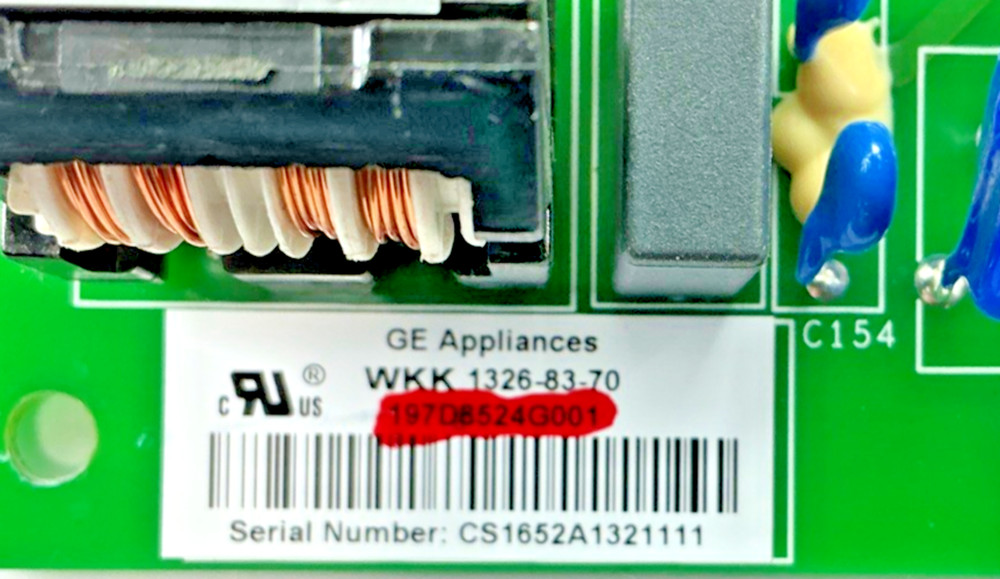 197D8524G001 OEM GE Refrigerator Main Control Board Replacement