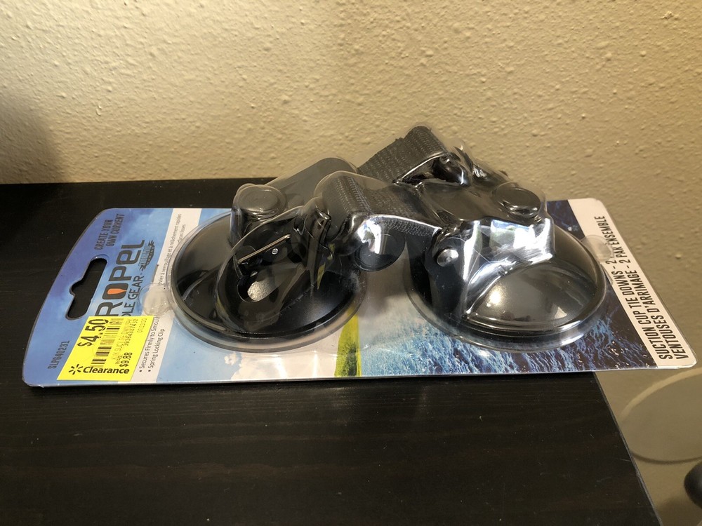 Propel Paddle Gear Suction Cup Tie Downs for Surf Kayak Paddle Board 2 Pack