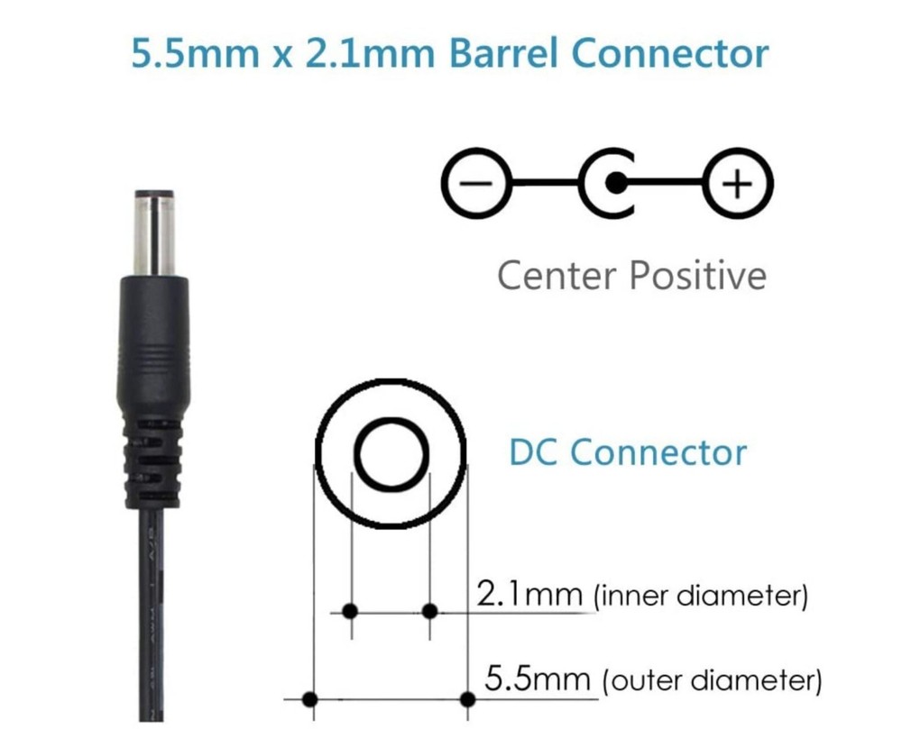 12V DC 1A 1000 mA Multipurpose Power Supply Adapter for 12V Electronics -100 PCS