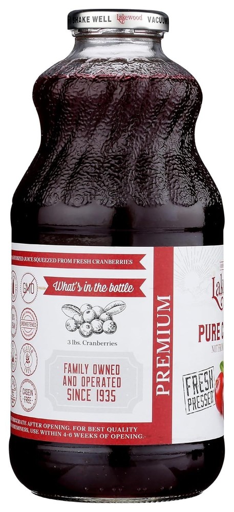 Pure Cranberry Juice, 32 oz