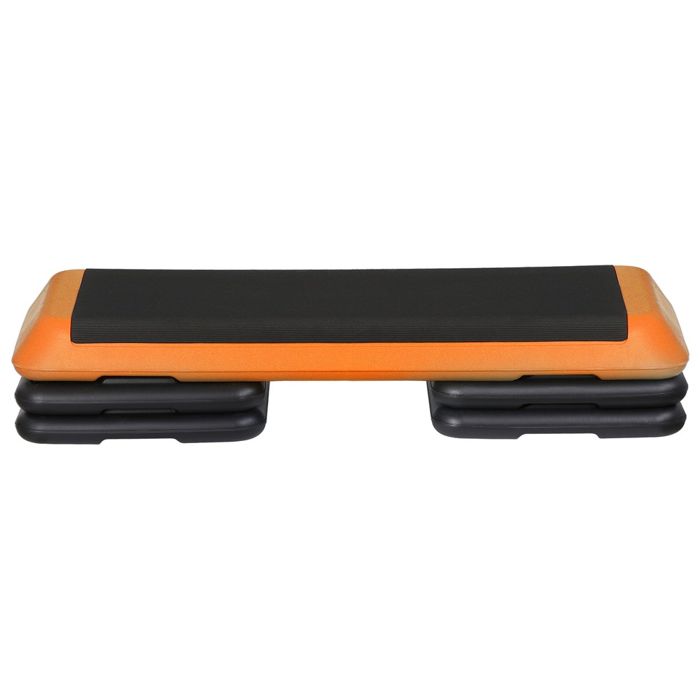 43" Indoor Training 4"- 8" Exercise Aerobic Stepper Workout Step Storage Orange