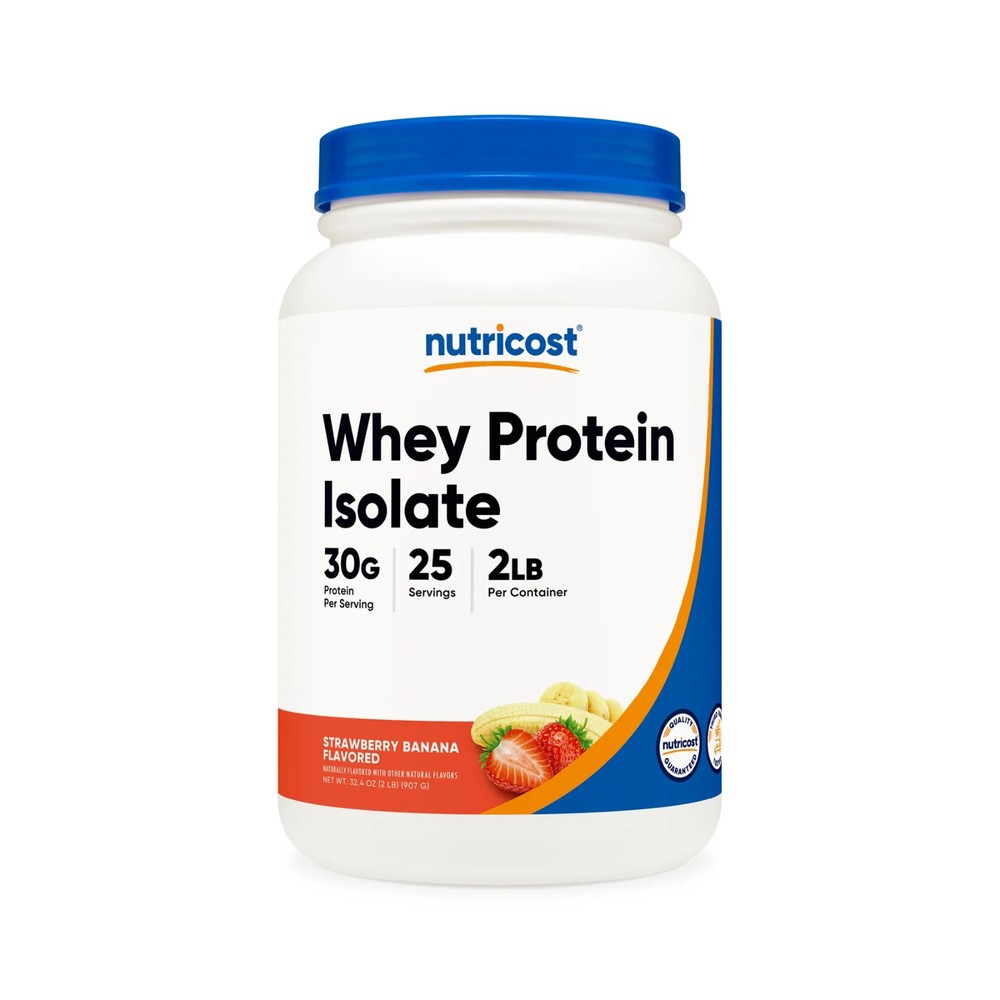 Nutricost Whey Protein Isolate Powder/2LBS/30g/25serv