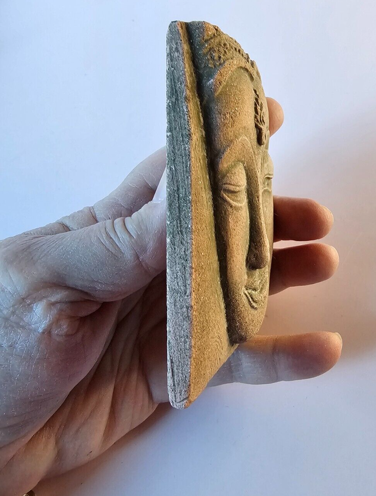 Buddha Ceramic/Clay Art Tile 4x2.75"
