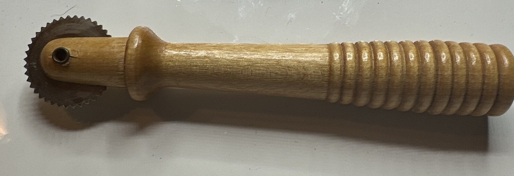 Vintage Tracing Wheel -Wood Handle -Sewing Tool