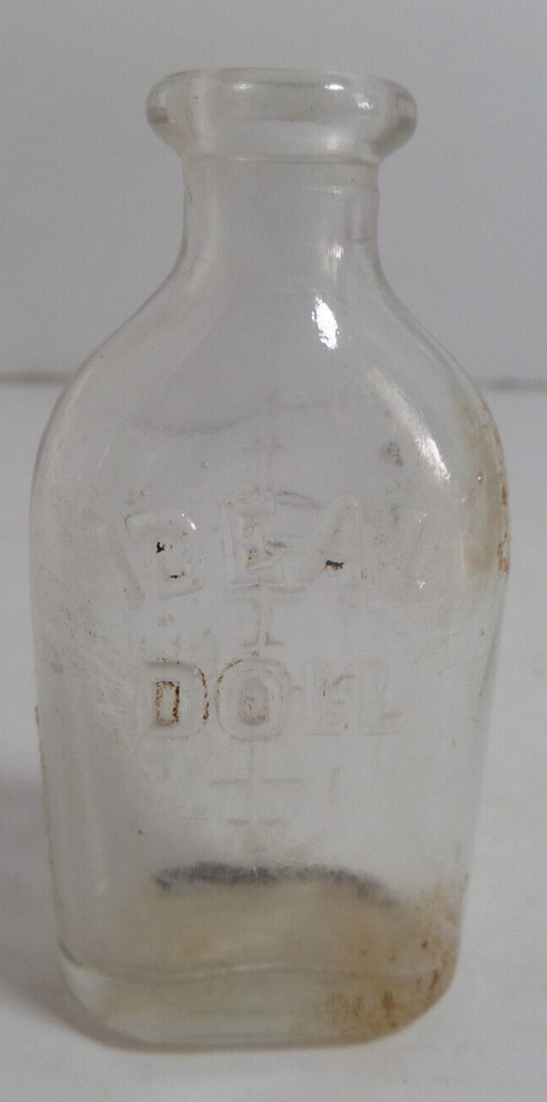 Ideal Doll glass bottle vintage bottle EMPTY