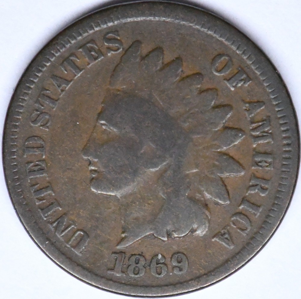 1869 indian head penny