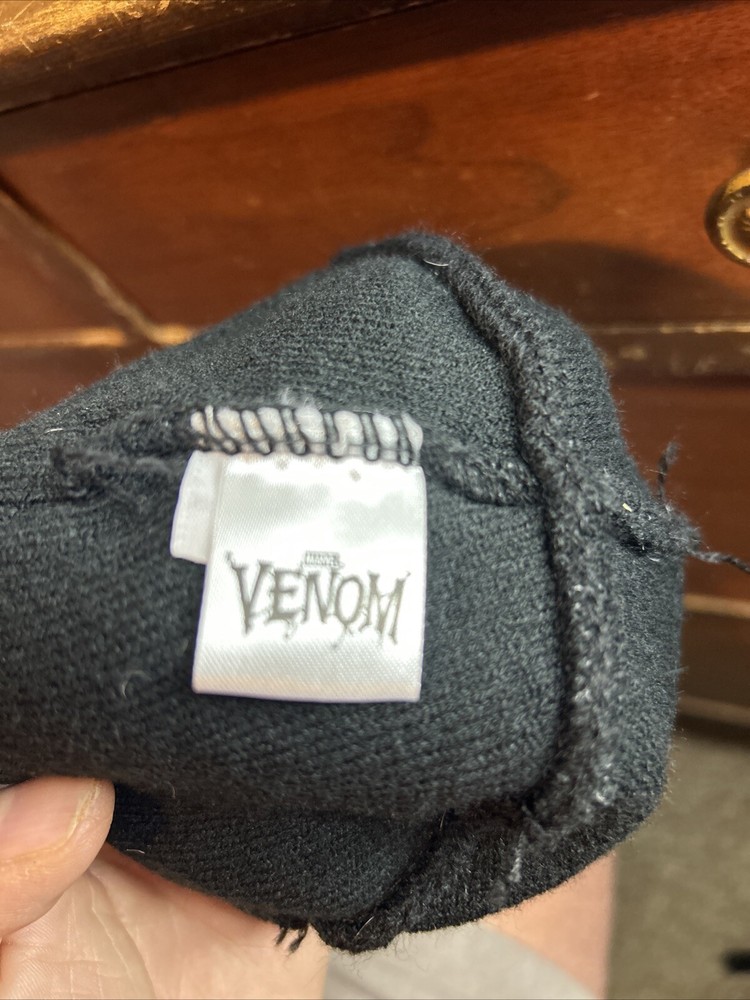 Marvel Comics Venom Winter Knit Cap Hat New Flip Down Cuff