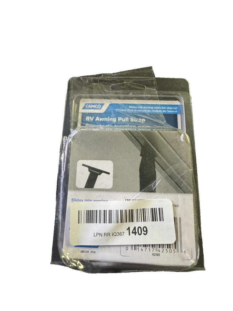 Camco 42505 RV Patio Awning Pull Strap , Black