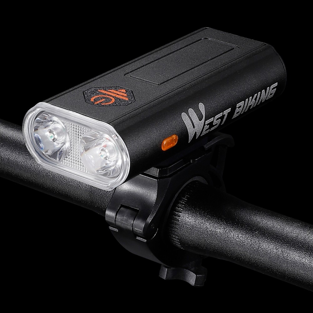WEST BIKING 1000LM Waterproof Bicycle Front Light USB Rechargeable LED Headlight