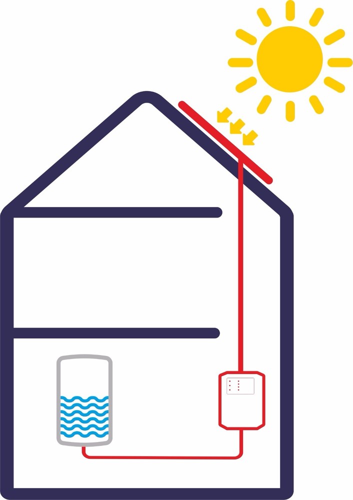 2KW Off-grid Stand Alone PV Photovoltaic Solar Hot Water Heating Heater