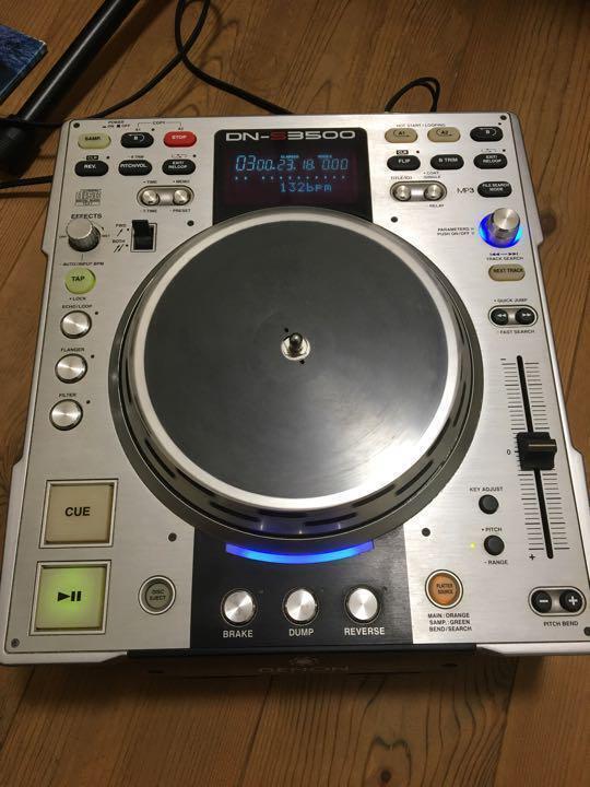Denon DN-S3500 TABLE TOP SINGLE CD MP3 PLAYER DJ Scratch Turntable Test Working