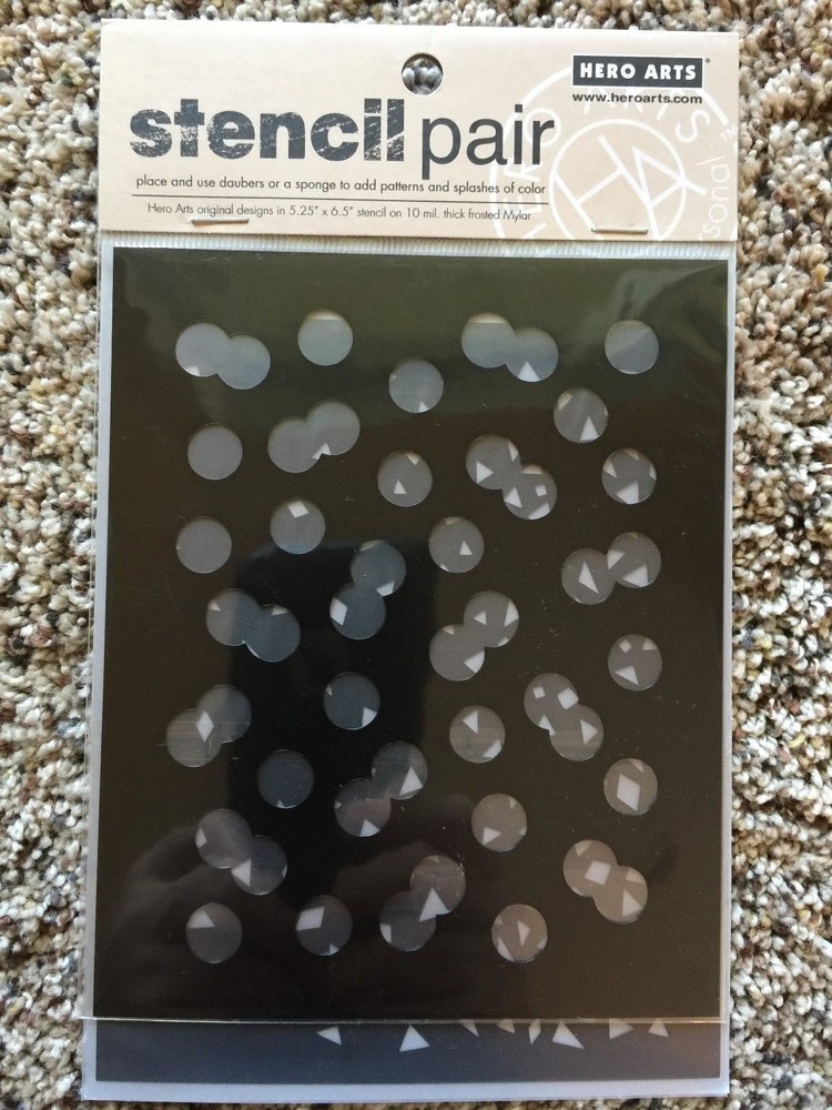 Hero Arts Stencil Pair - Confetti & Dots SA054 NEW