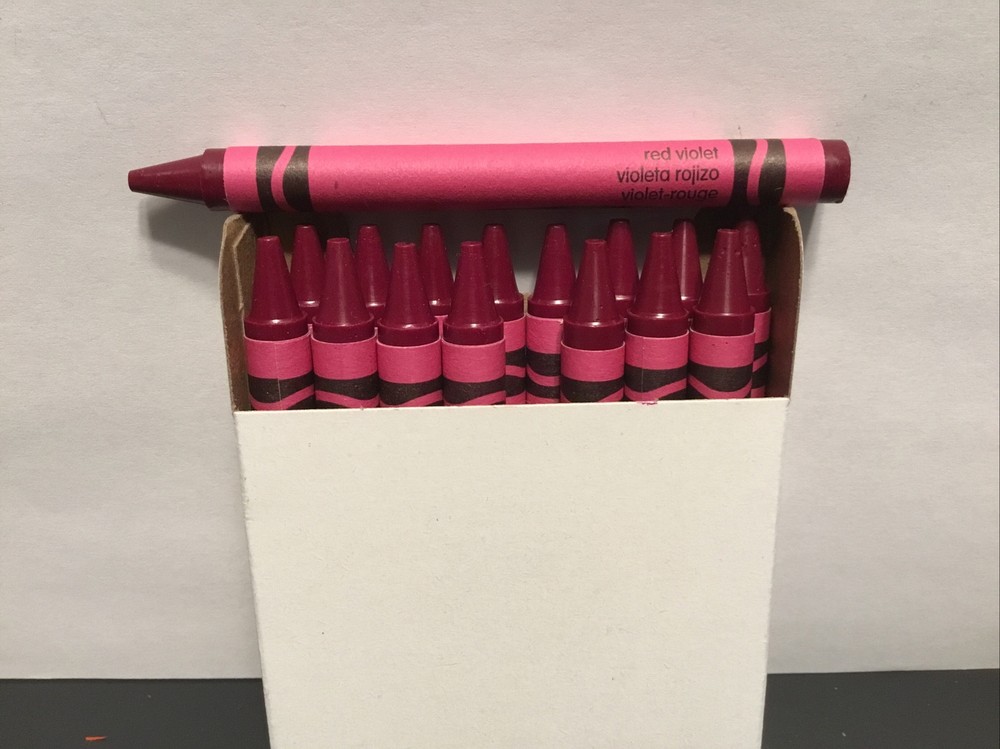 (16) Crayola Crayons (red violet) BULK