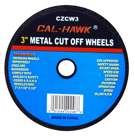 Cal-Hawk 3" Metal Cut-Off Wheel