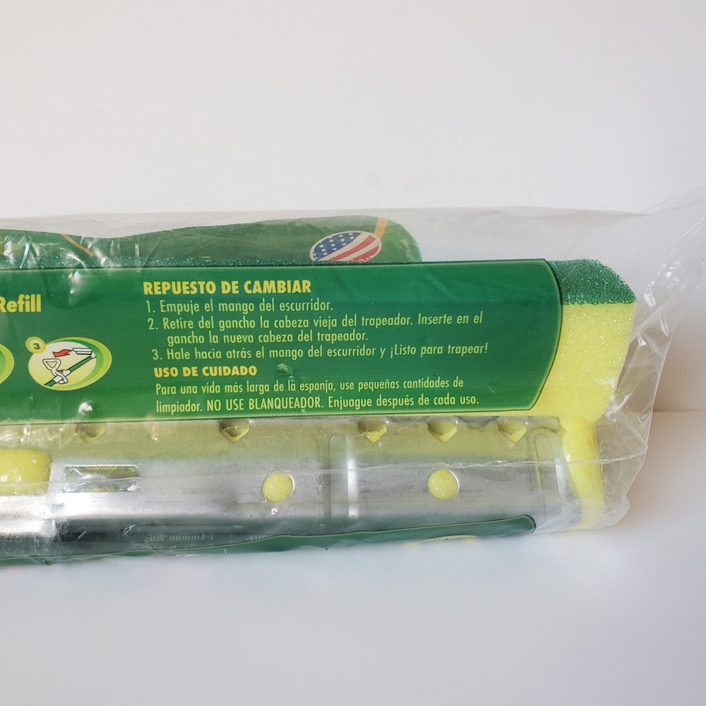 Lot 3 Libman Nitty Gritty Roller Mop Refill Tear Resistant Sponge Cleaning Pad