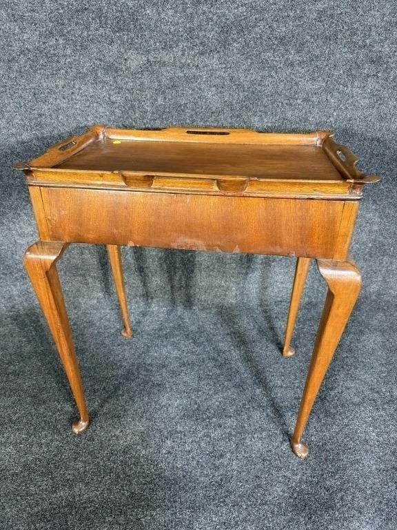 English Mahogany Tea Table 19thc