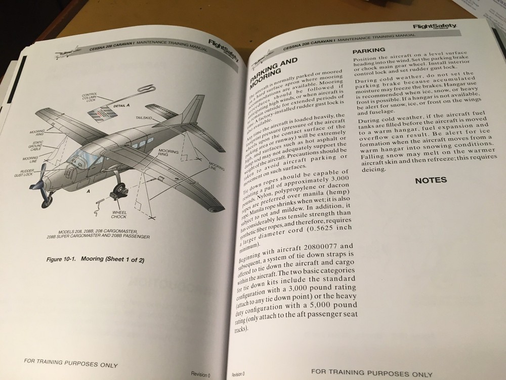 Cessna 208 & 208B Maintenance Training Manuals, a 2 Vol. Set