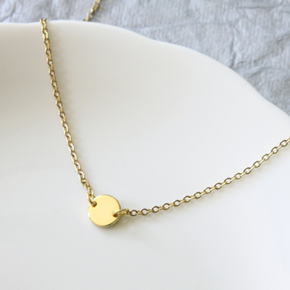 Gold Dot Connector Necklace