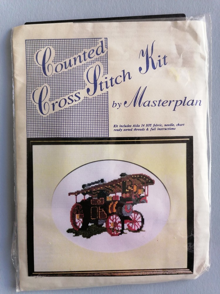 TRACTION ENGINE Counted Cross Stitch Kit - Masterplan