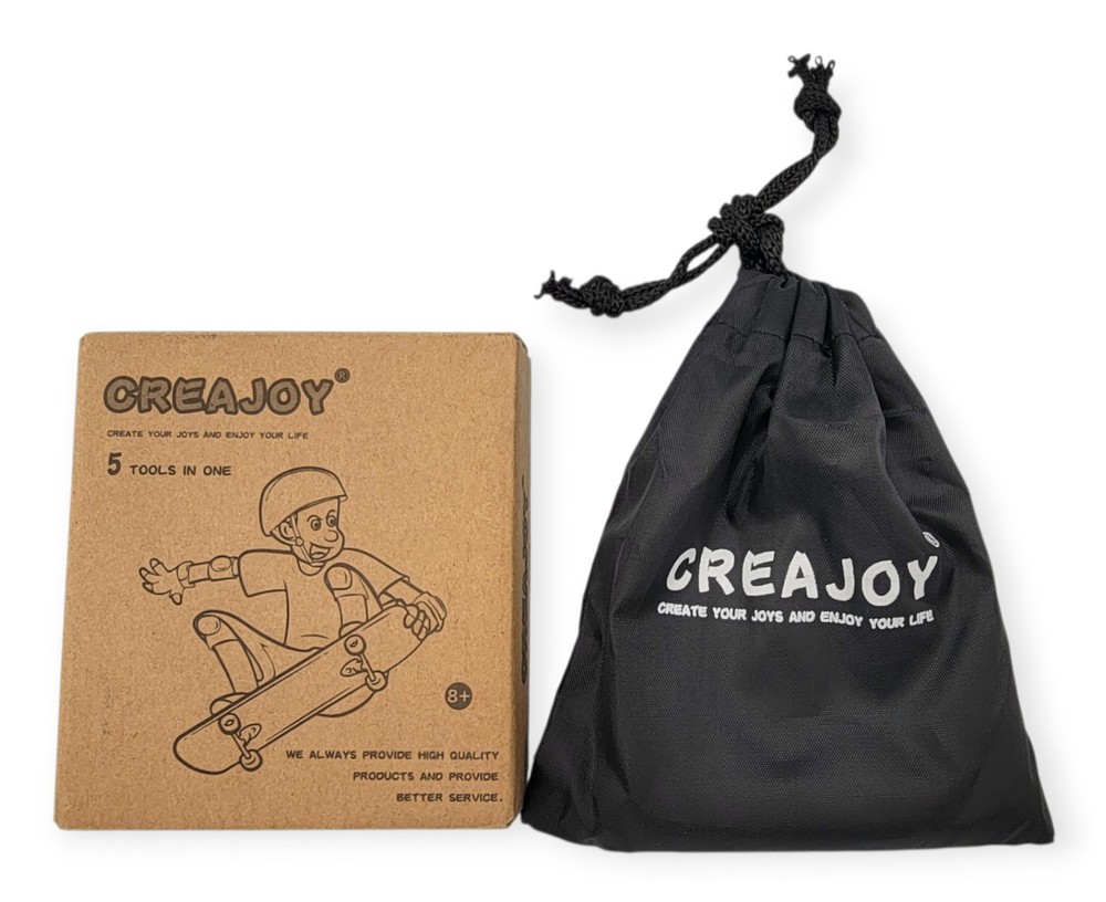 CREAJOY 5 Tools-in-One Skate Multi-Function Portable Skateboard Accessory
