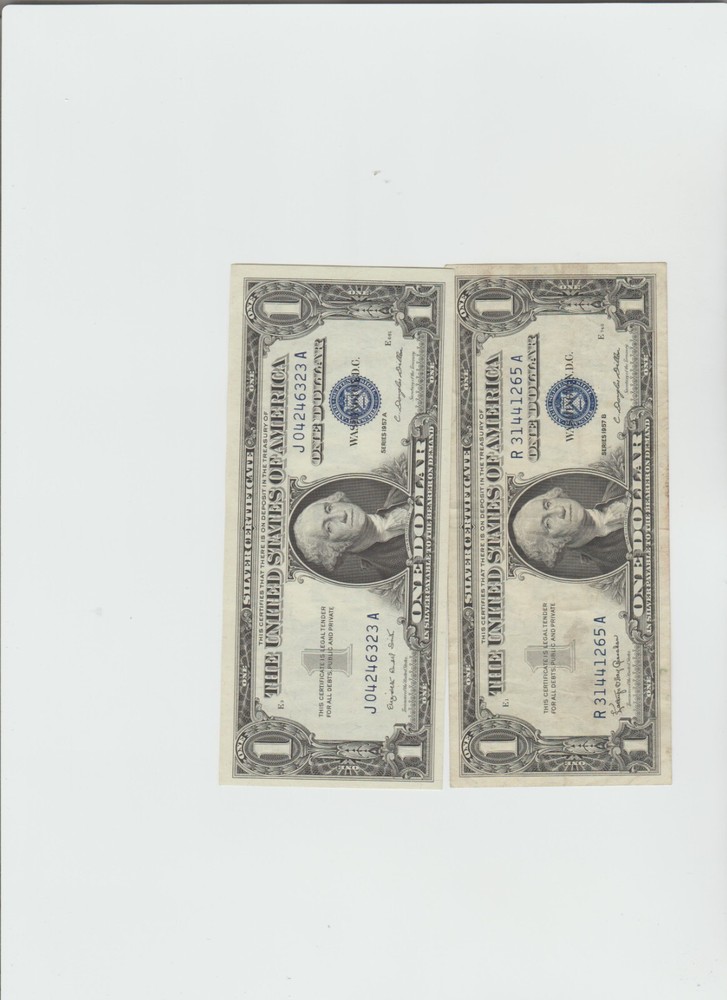 Lightly Circulated 1957-A&B Silver Certificate