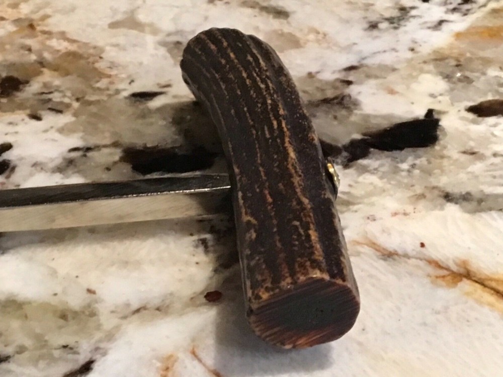 English Horn Handle Corkscrew Wine Bottle