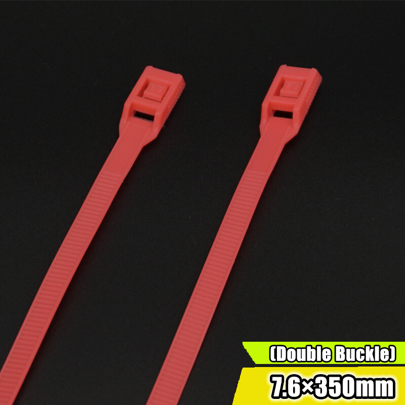 Colorful Nylon Wire Cable Zip Ties Wrap 7.6mm 9mm Reverse Double Single Buckle