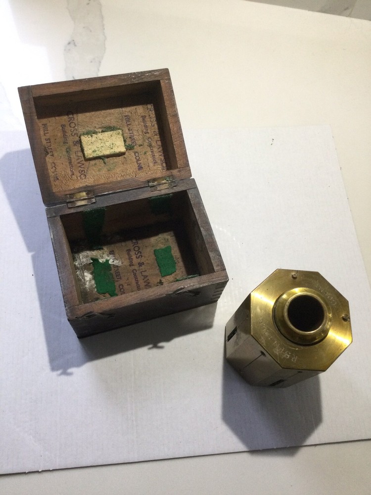 vintage brass instrument Optical Square Setting Out Tool