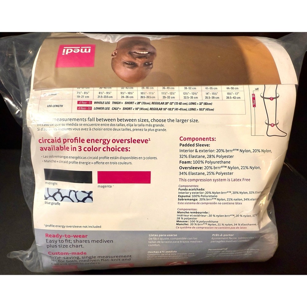 Circus Profile Leg Elastic Compression System Size VI see Chart