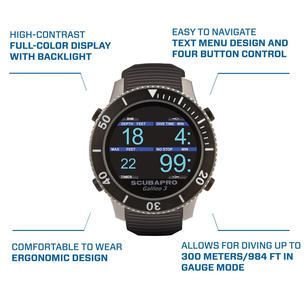 ScubaPro Galileo 3 (G3) Wrist Dive Computer