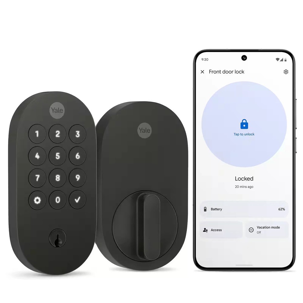 Yale - Smart Lock with Matter, Designed for Google Home; Electronic Deadbolt ...