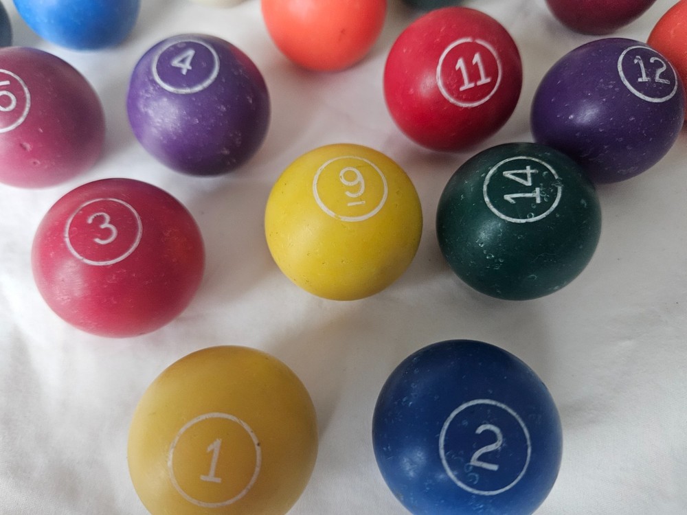 Miniature Billiard Balls: Vintage set