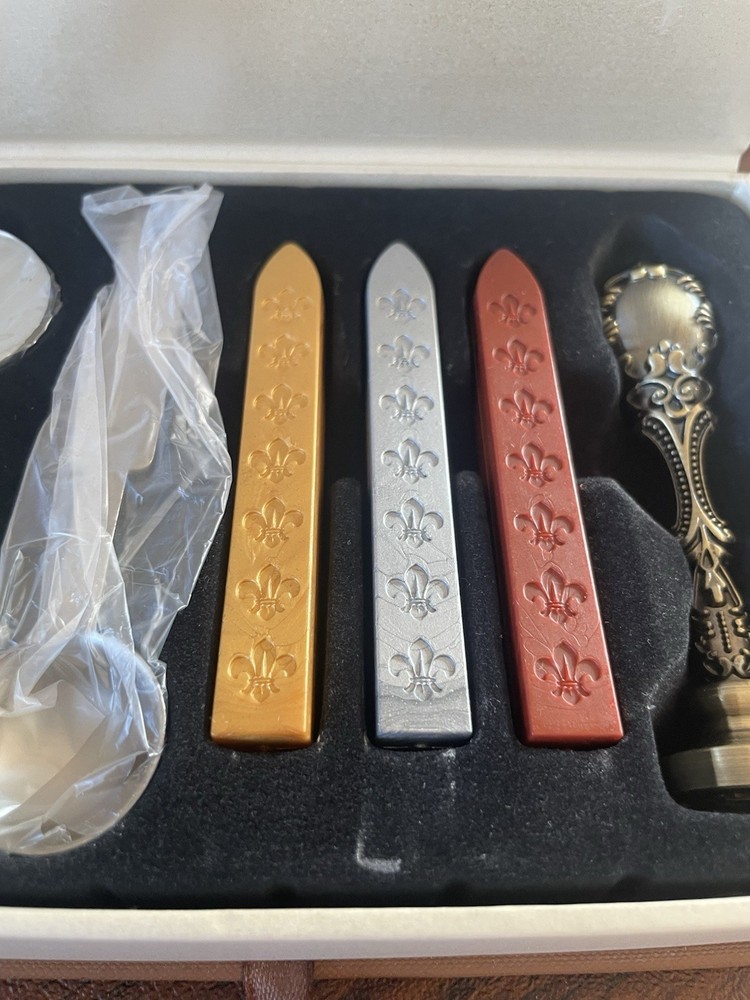 Wax Sealing Stamp Seal Maker Set Classic Traditional Initial A