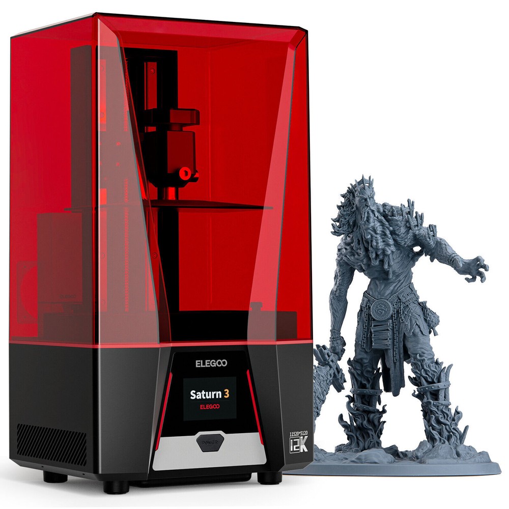 【PRE-OWNED】ELEGOO Saturn 3 MSLA Resin 3D Printer 10'' 12K Mono LCD USED