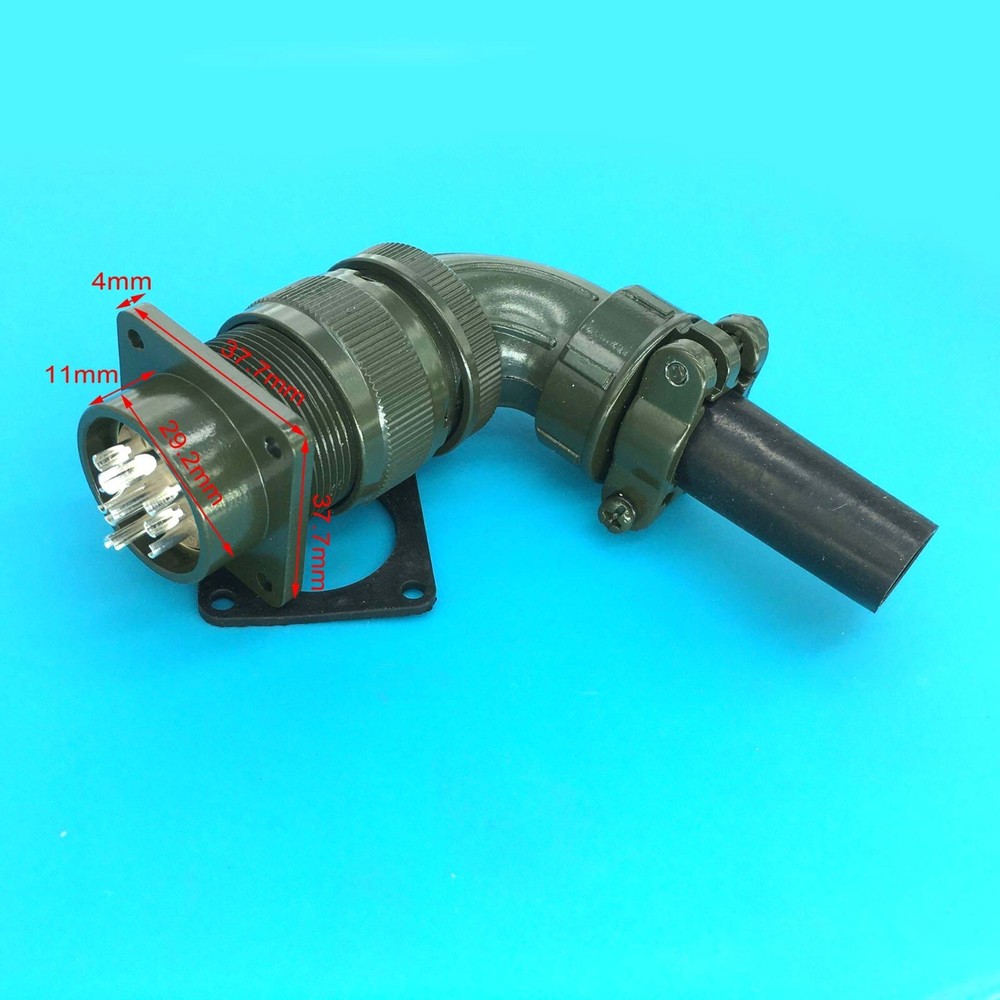 set 90° Aviation plug servo motor special plug & socket MS3108 20-18S 9-core